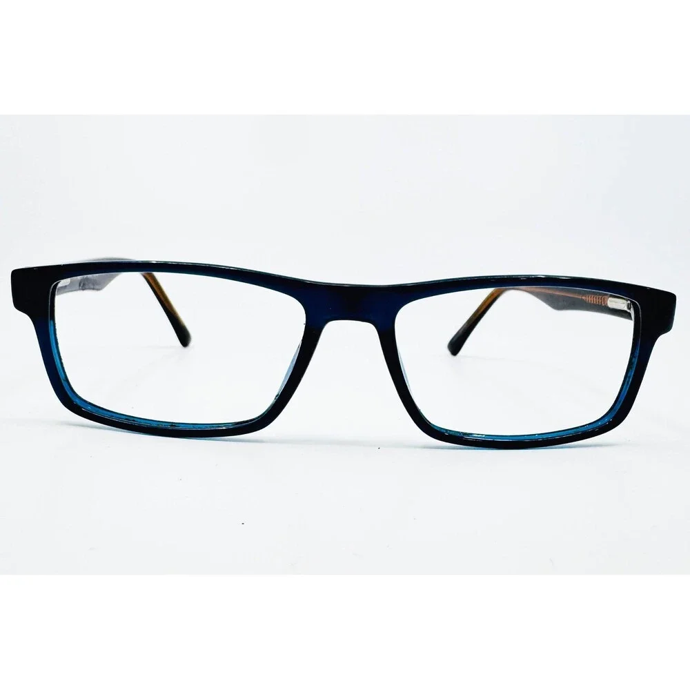 Unbranded Eyeglass Frames Mens Navy Blue Rectangular MP 8104 56-17-145